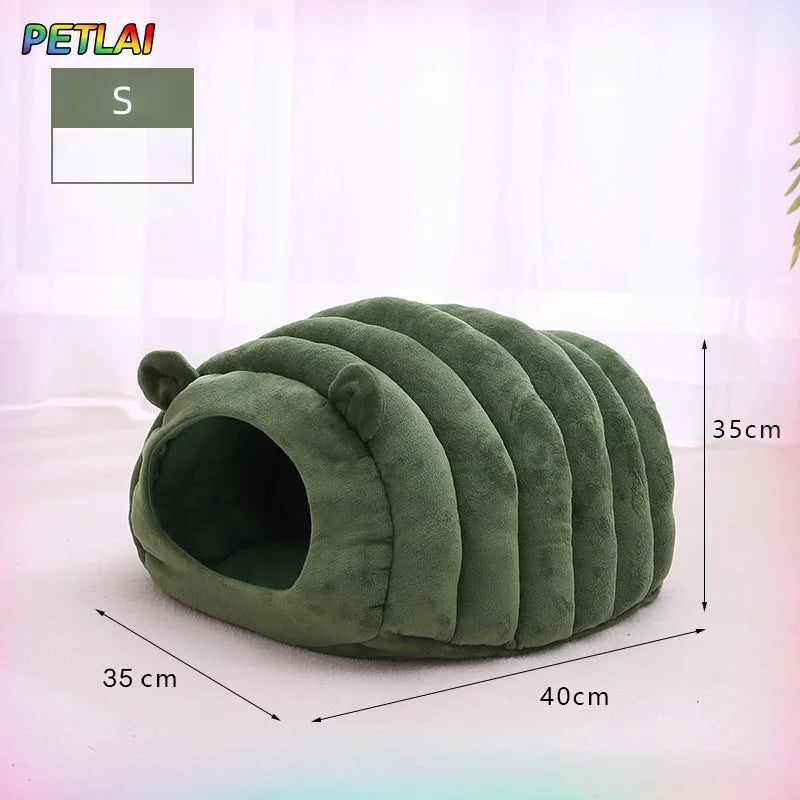 Cozy Caterpillar Winter Cat Bed