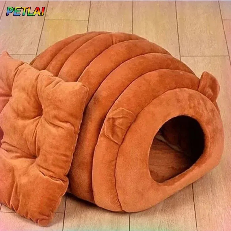 Cozy Caterpillar Winter Cat Bed