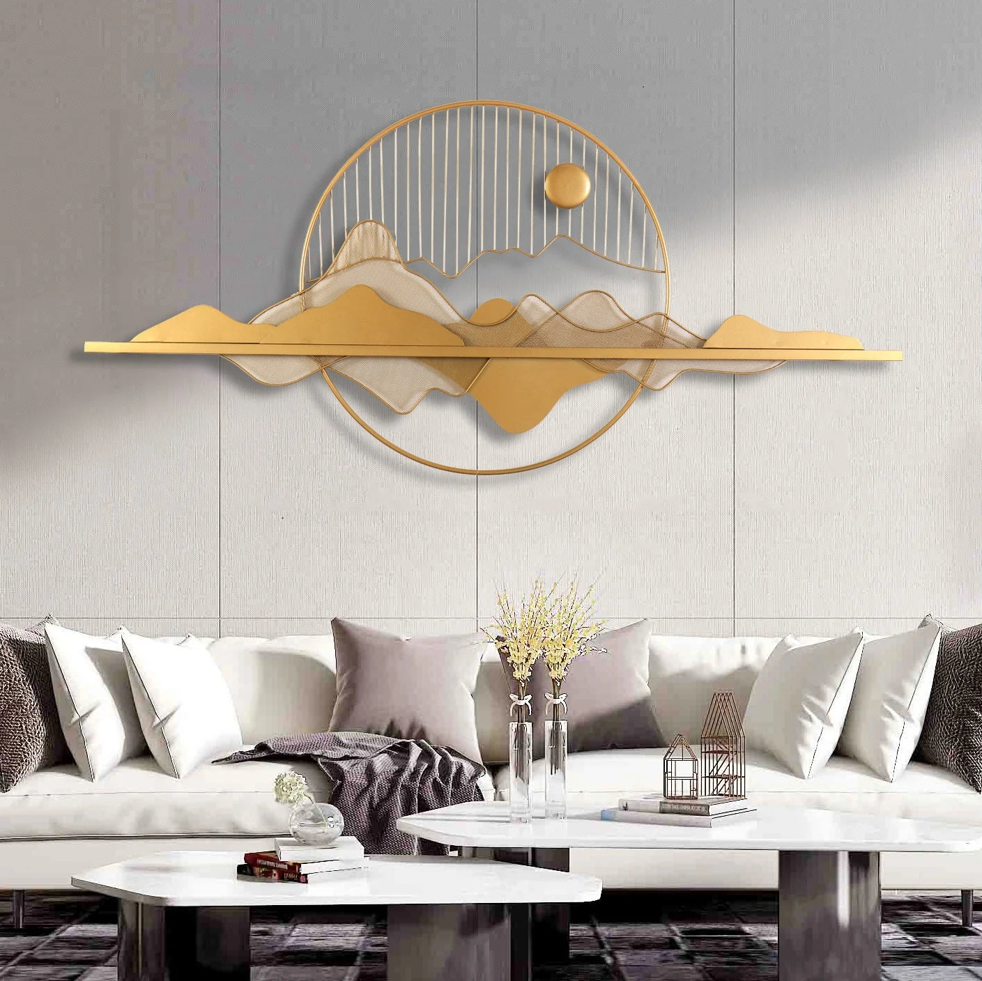 Handmade Light Luxury Sun Wall Hanging